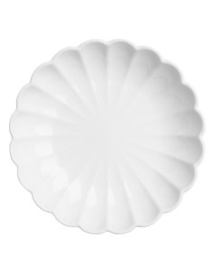 Bols festonnés Olympia Bloom blancs 230 mm - lot de 6