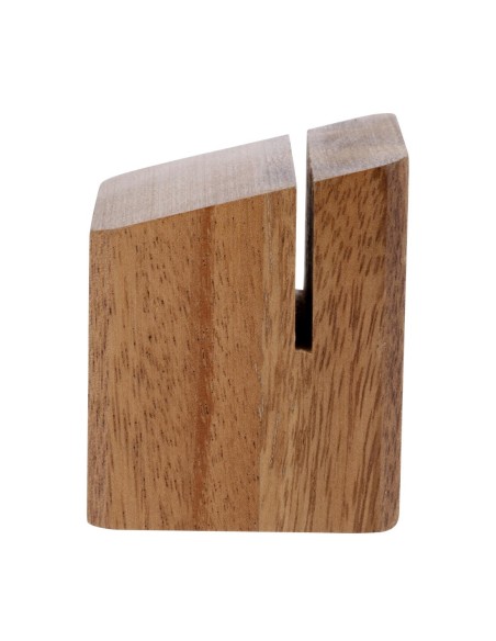 Porte-menu en bois d'acacia Olympia - 65x55x55 mm