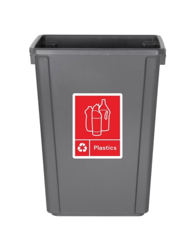 Étiquette adhésive Jantex Slim rouge - 160x210 mm