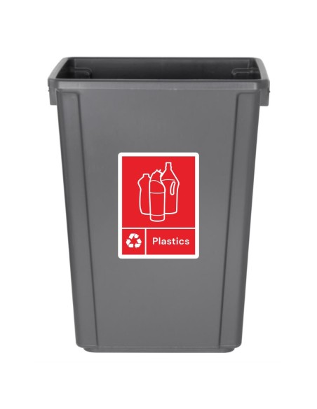 Étiquette adhésive Jantex Slim rouge - 160x210 mm