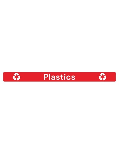 Étiquette adhésive Jantex Slim rouge - 360x30 mm