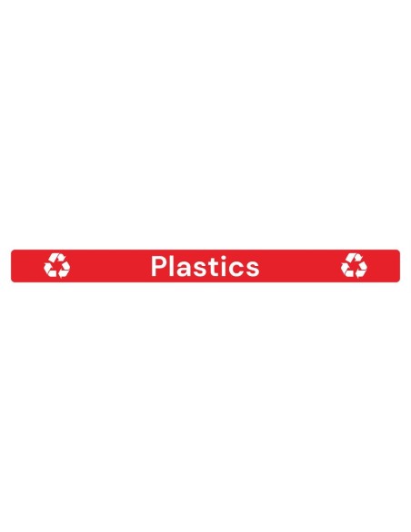 Étiquette adhésive Jantex Slim rouge - 360x30 mm