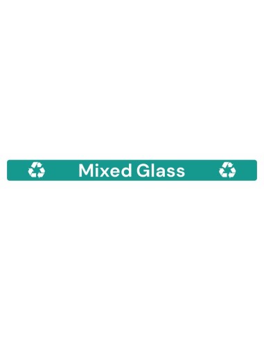 Étiquette adhésive Jantex Slim verres - Vert 360x30 mm