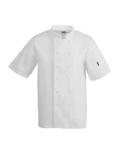 Veste de cuisine mixte Whites Vegas manches courtes blanche S