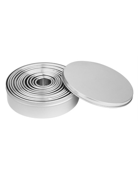 Lot de 12 emporte-pièces ronds inox Vogue - Pro