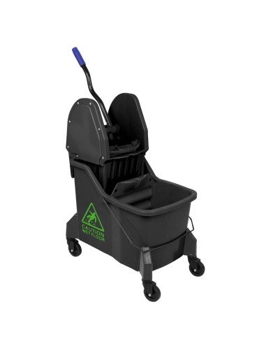 Seau essoreur Jantex vert 30L - 2 compartiments