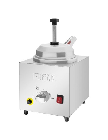 Distributeur de sauce Buffalo 5L - inox, 6 niveaux de chaleur