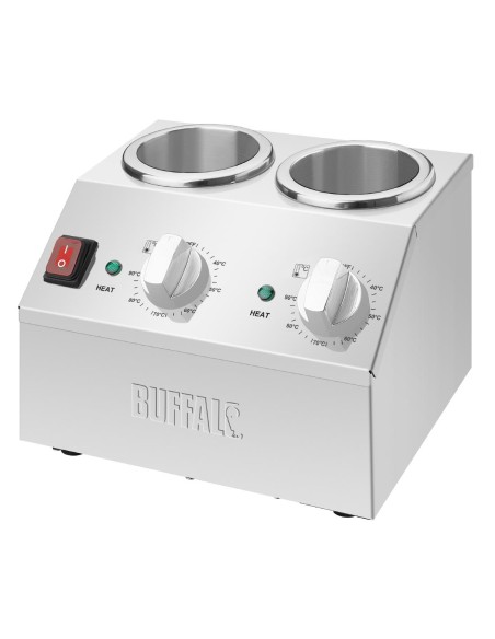 Chauffe-sauce double Buffalo 400W - inox