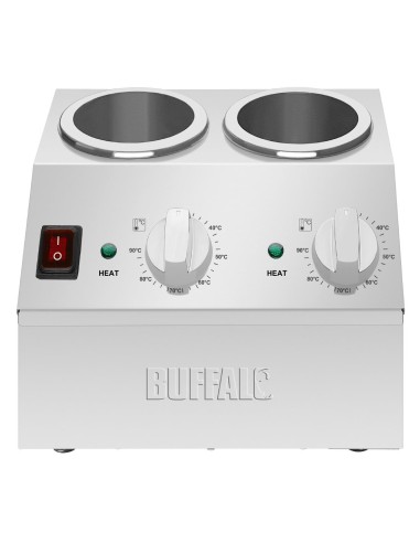 Chauffe-sauce double Buffalo 400W - inox