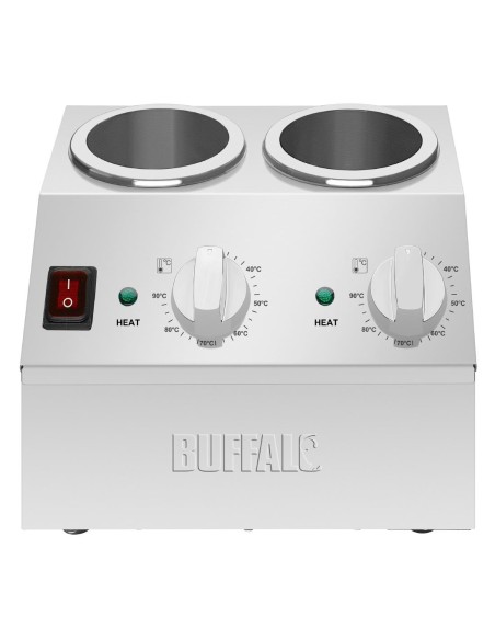 Chauffe-sauce double Buffalo 400W - inox
