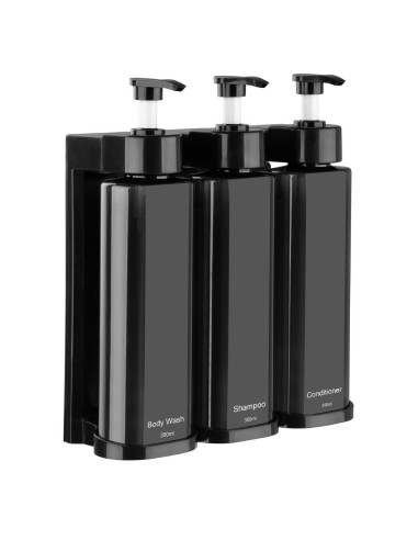 Distributeur à pompe triple pour douche - Nisbets Essentials