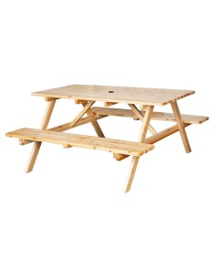 Table de pique-nique Bolero Elements 1532 mm - Bois naturel