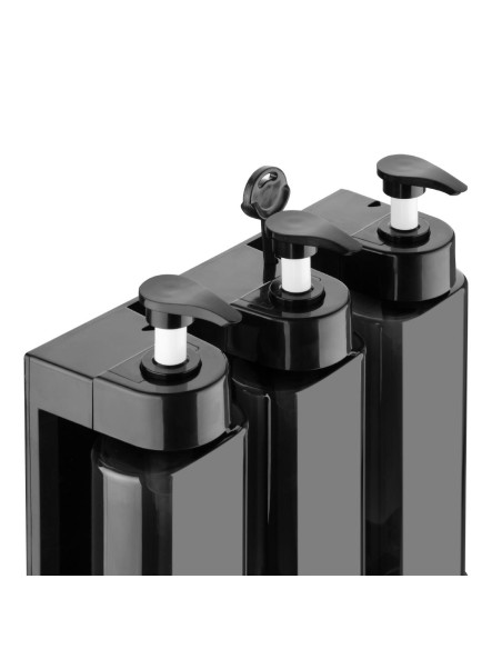 Distributeur à pompe triple pour douche - Nisbets Essentials