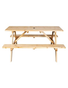 Table de pique-nique Bolero Elements 1532 mm - Bois naturel 2