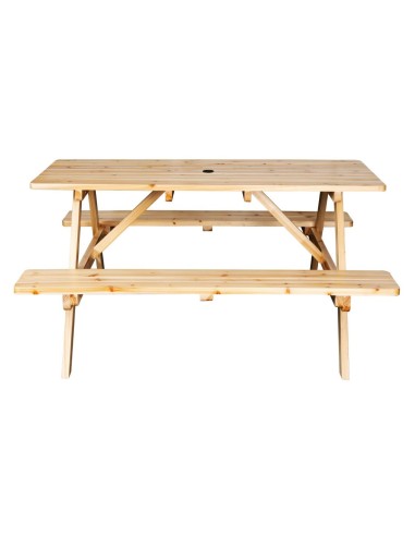 Table de pique-nique Bolero Elements 1532 mm - Bois naturel