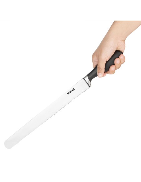 Couteau à trancher dentelé Soft Grip Vogue 30 cm