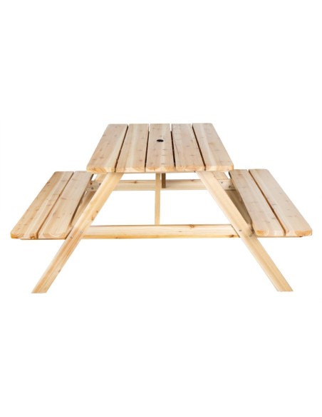 Table de pique-nique Bolero Elements 1532 mm - Bois naturel