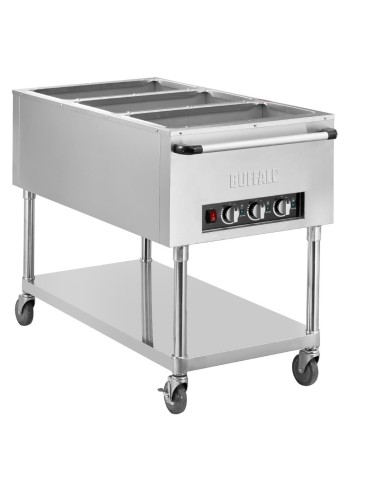 Bain-marie mobile Buffalo 3x GN 1/1 - 750W