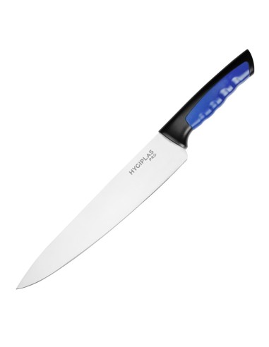 Couteau Hygiplas Pro bleu 25 cm - inox ultra-tranchant