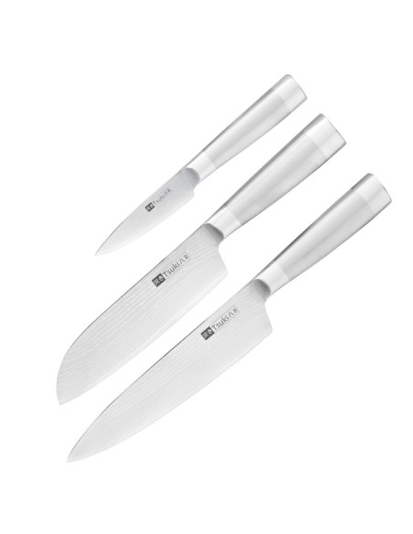 Ensemble 3 couteaux Vogue Tsuki Series 8 - inox