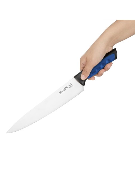 Couteau Hygiplas Pro bleu 25 cm - inox ultra-tranchant