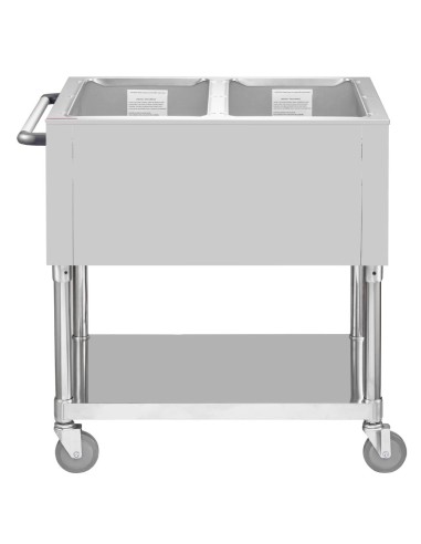 Bain-marie mobile Buffalo 2x GN 1/1 - 500W