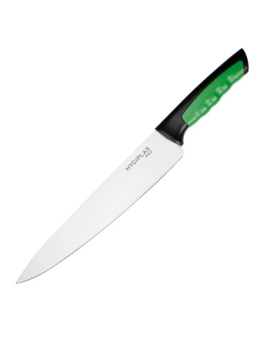 Couteau Hygiplas Pro vert 25 cm - Coupe fruits & salades