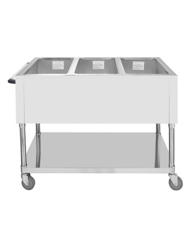 Bain-marie mobile Buffalo 3x GN 1/1 - 750W
