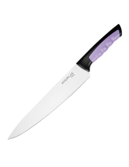 Couteau Hygiplas Pro violet 25 cm - Lame inox ultra tranchante