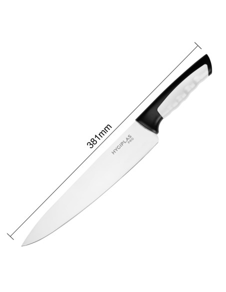 Couteau de cuisine Hygiplas Pro blanc 25cm - Chef professionnel