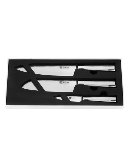 Ensemble 3 couteaux Vogue Tsuki Series 8 - inox