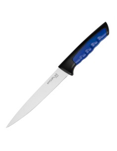 Couteau à filet Hygiplas Pro bleu 15 cm - inox