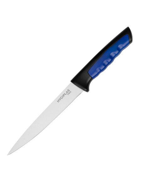 Couteau à filet Hygiplas Pro bleu 15 cm - inox
