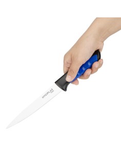 Couteau à filet Hygiplas Pro bleu 15 cm - inox 2