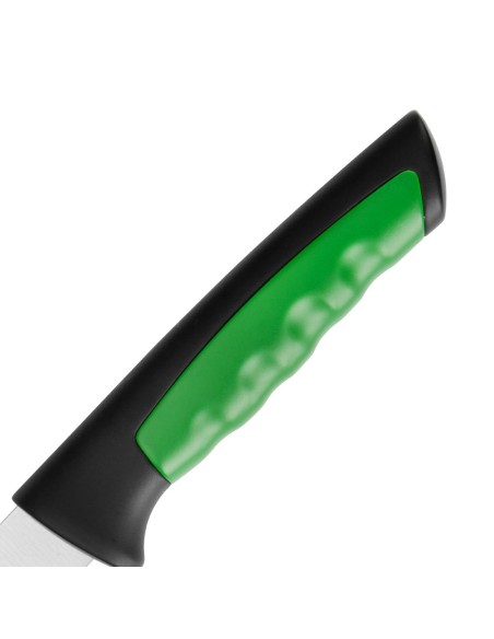 Couteau à tomate denté Hygiplas Pro vert 10 cm - cuisine pro