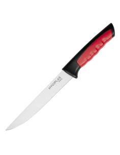Couteau à désosser Hygiplas Pro rouge 15 cm