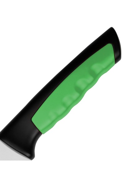 Couteau Hygiplas Pro vert 21,5 cm - coupe précise fruits & légumes