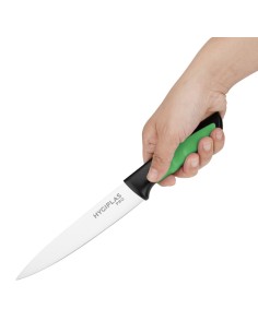 Couteau Hygiplas Pro vert 16 cm - Fruits & légumes 2