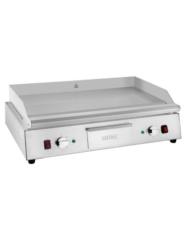 Plancha chromée double zone Buffalo 790 mm - 5 kW