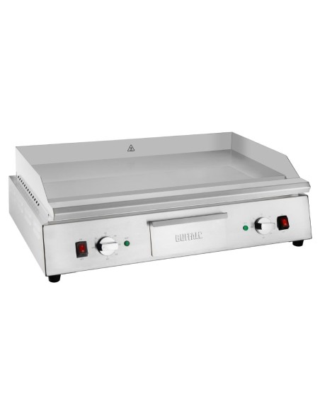 Plancha chromée double zone Buffalo 790 mm - 5 kW