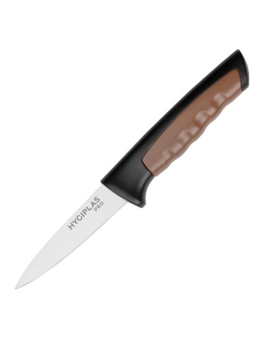 Couteau d'office Hygiplas Pro marron 8,5cm