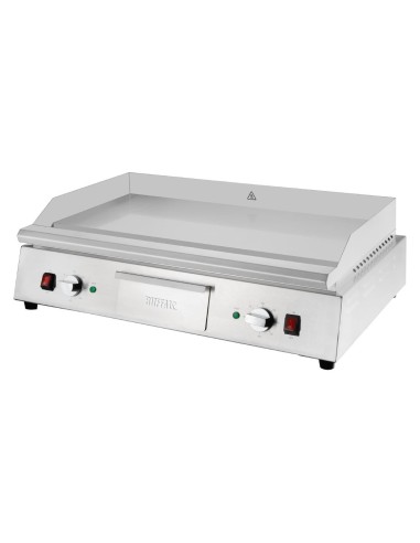 Plancha chromée double zone Buffalo 790 mm - 5 kW