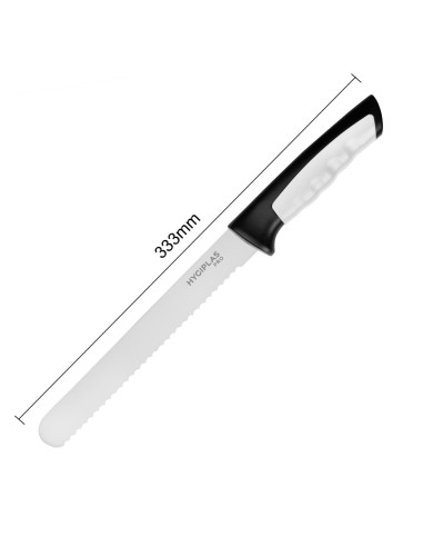Couteau à pain Hygiplas Pro blanc 20 cm - Inox