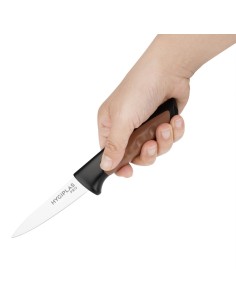 Couteau d'office Hygiplas Pro marron 8,5cm 2