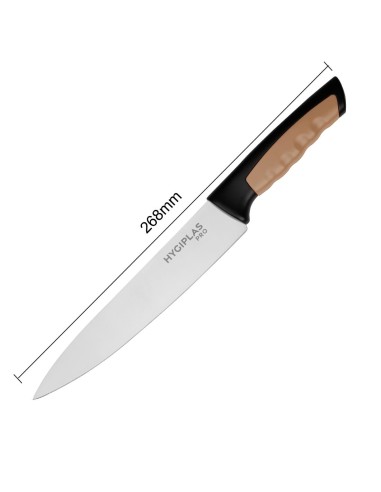 Couteau de cuisine Hygiplas Pro marron 21,5 cm