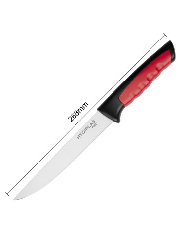 Couteau à désosser Hygiplas Pro rouge 15 cm