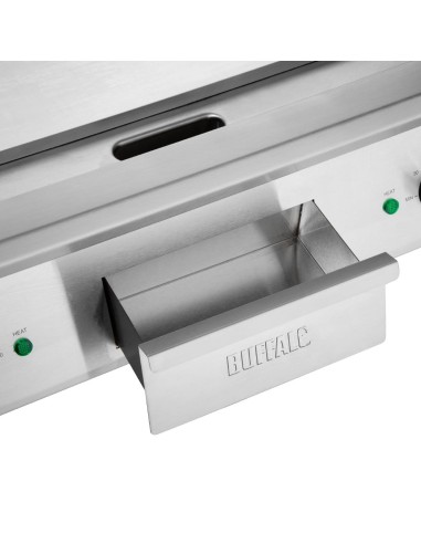 Plancha chromée double zone Buffalo 790 mm - 5 kW