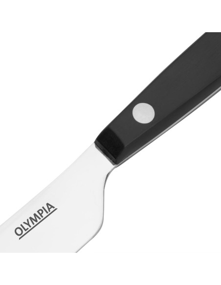 Couteaux de table Olympia Taverna noir - lot de 12