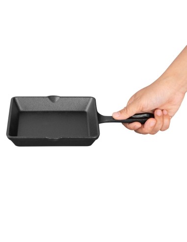 Plat carré en fonte Olympia 155x225 mm - Induction
