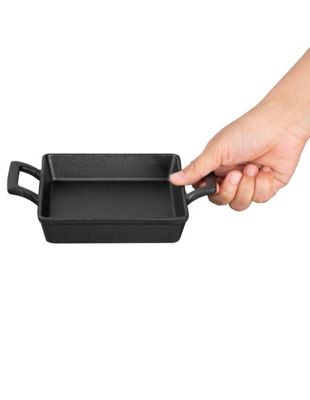 Plat carré en fonte Olympia 130x130 mm - service professionnel
